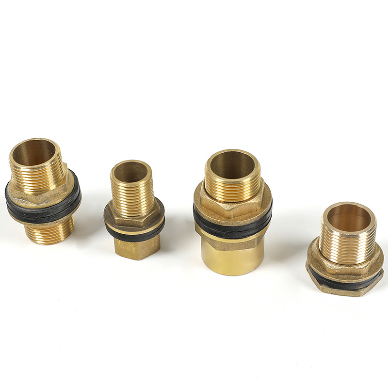 Water tank joint, water tower, fish tank, water pool, inner and outer wires, direct water tank drainage, all-copper, 4-inch and 6-inch extended, all-copper accessories Application Scenario