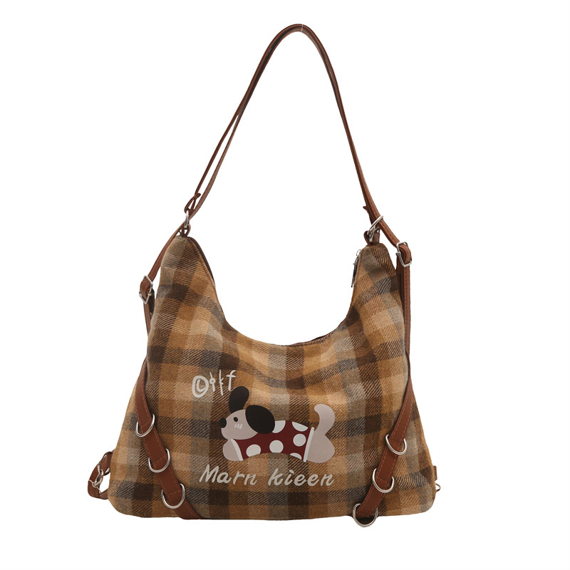 Casual embroidered bag for women, 2024 new style backpack, travel lightweight single-shoulder tote bag, large capacity crossbody bag Item Picture