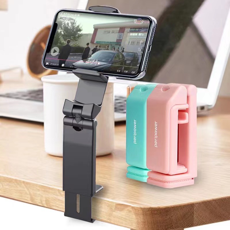 Cross-border desktop lazy person mobile phone stand, lift, fold, rotate, clamp, multi-functional adjustment, freely clamp, universal stand full figure