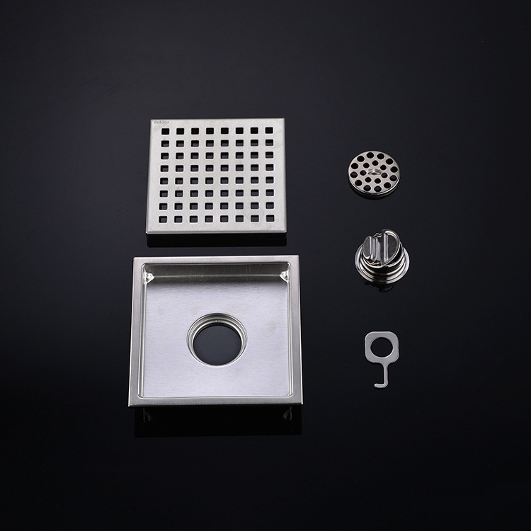 304 stainless steel floor drain, balcony floor drain, hardware, anti-odor, anti-backflow, anti-insect, multi-specification bathroom floor drain wholesale Application Scenario