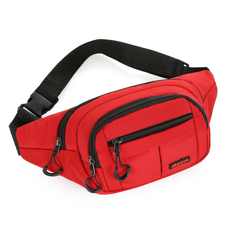 New sporty single-shoulder bag, chest bag, Korean-style running and fitness bag, crossbody bag, casual and fashionable mobile phone, and money bag Item Picture