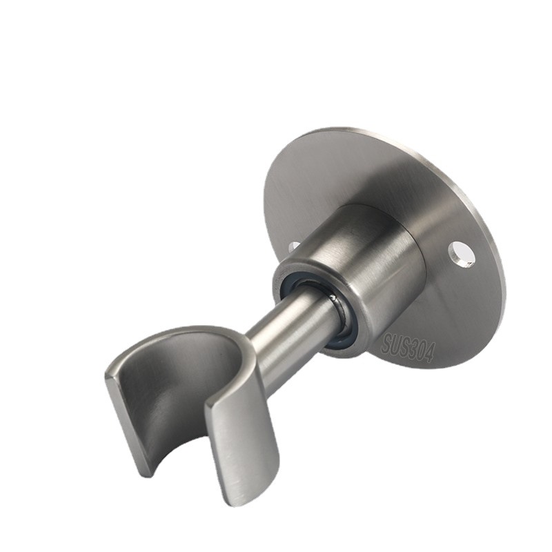 Wholesale 304 stainless steel showerhead stand, non-drilling showerhead wall clamp seat, hand-held shower head fixed base full figure
