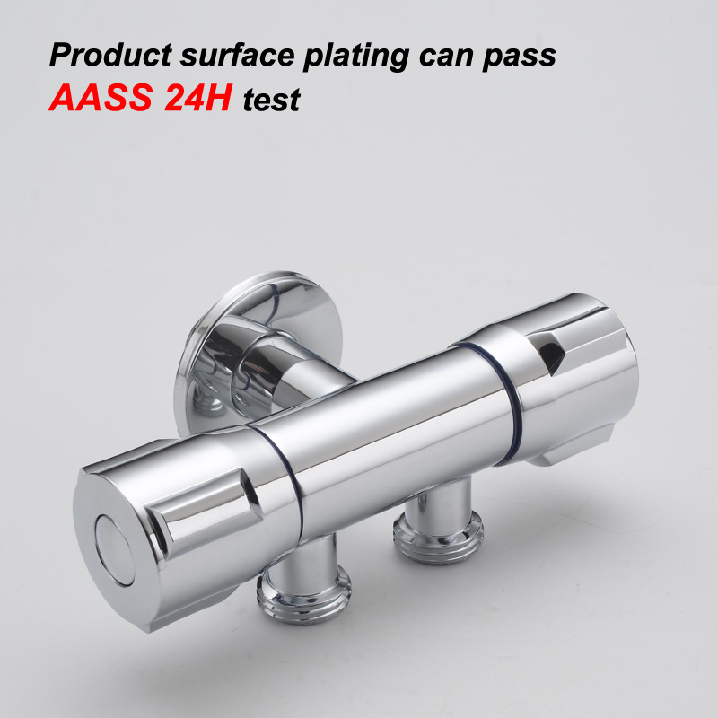 Factory direct sales of multi-functional toilet, dual-outlet, dual-use Angle valve bracket, one-inlet and two-outlet water separator, and feminine washbasin set Specification drawing