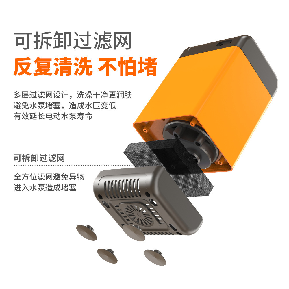 Outdoor electric showerhead, rural household charging large shower head, portable dormitory, construction site wonder, handheld Application Scenario
