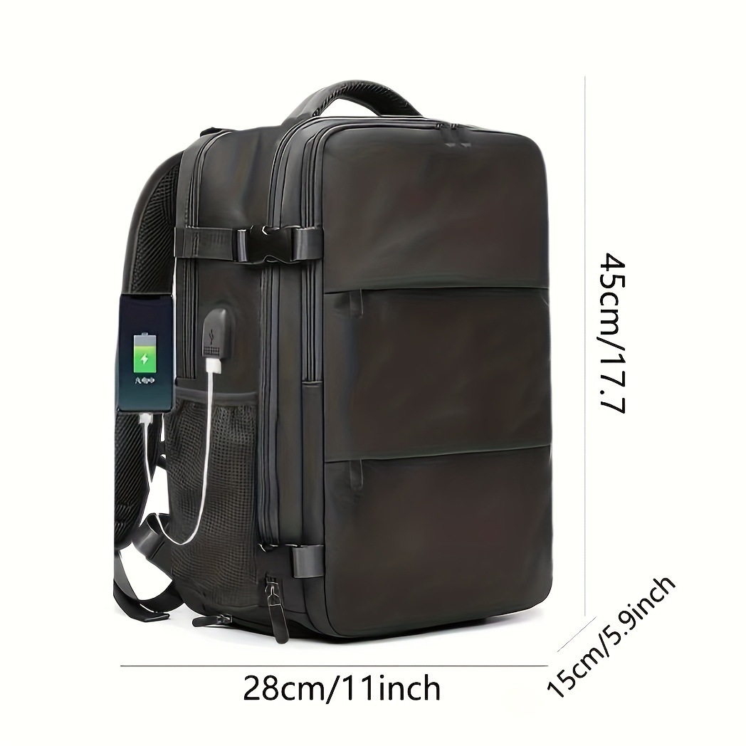 Customized travel backpacks, large-capacity men's and women's business commuting casual backpacks, multi-compartment schoolbags, laptop bags Item Picture