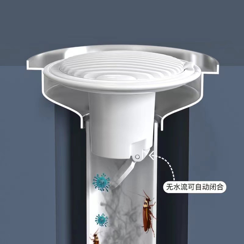 Universal sewer seal cover, bathroom anti-odor and anti-insect floor drain core, large-diameter circular floor drain cover that can be cut details Picture