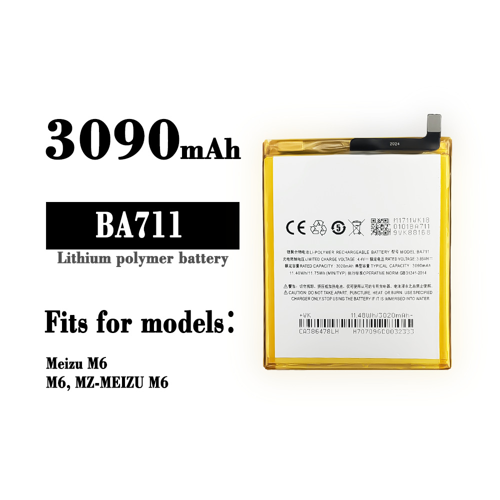It is suitable for the large-capacity battery of Meizu note5/6 Pro6 M711Q, Meizu Blue 3S/mx4 mobile phones details Picture