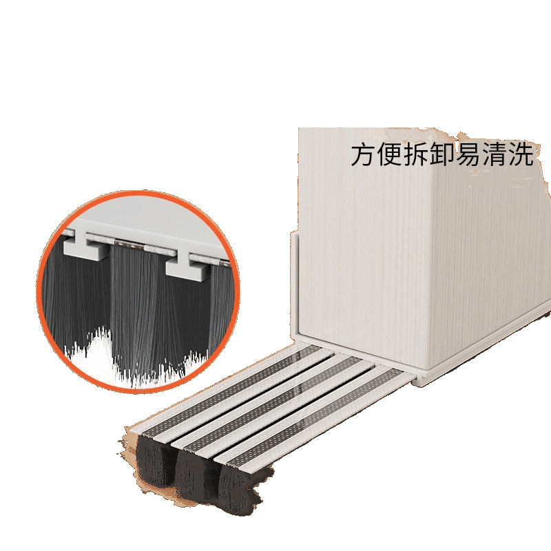 Door gap and door bottom sealing strip brush, special for door bottom windproof gap in winter, door bottom gap guard strip, a windproof magic tool with wool strips Item Picture