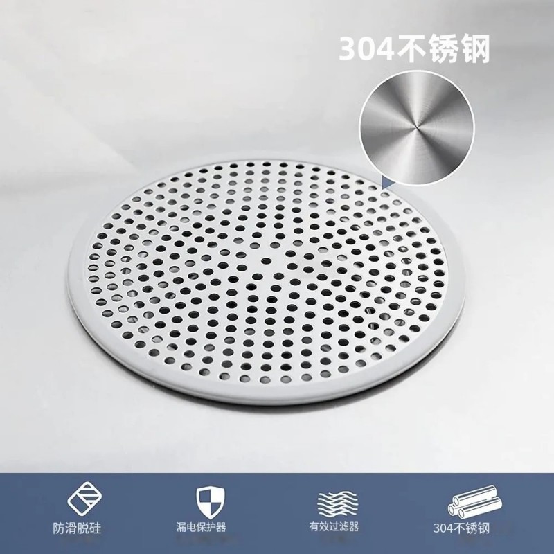 Cross-border stainless steel floor drain cover plate, bathroom hair collector, washbasin hair filter, anti-clogging net Application Scenario