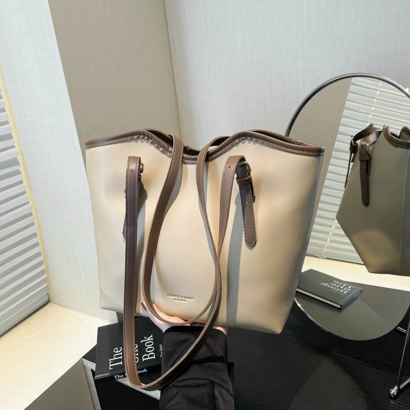 New cross-border large-capacity handbag for women 2025 college students, single-shoulder bag for women, hand-held commuter tote bag for women full figure