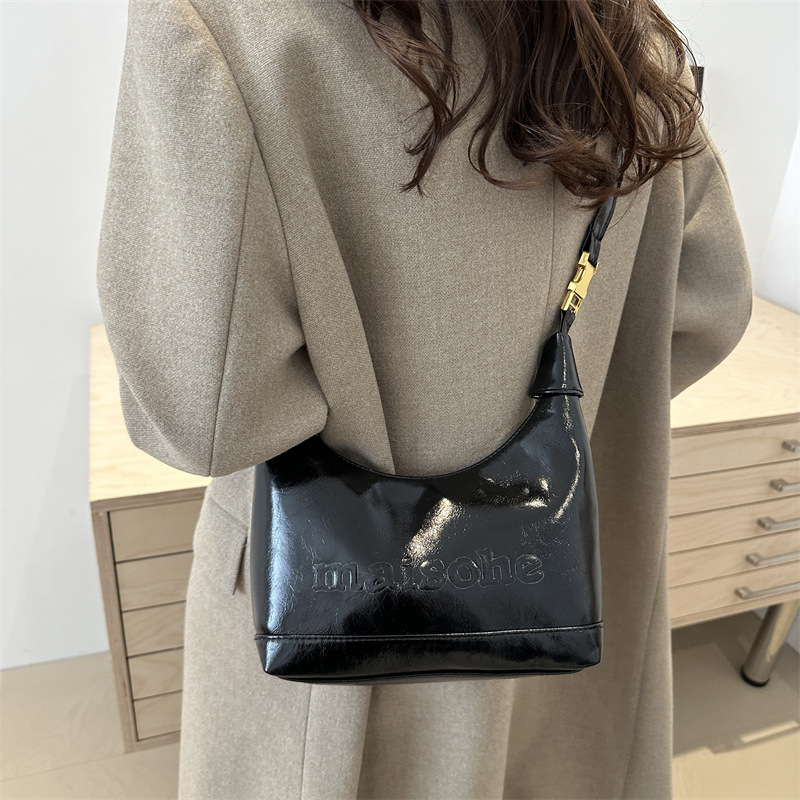 Autumn and winter retro small bag for women, 2024 new style, trendy and versatile crossbody bag, high-end commuting mini handbag Specification drawing