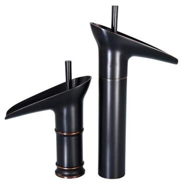 Brass vintage black wine glass, single-hole cold and hot water faucet, bronze countertop basin, washbasin, and artistic faucet Item Picture