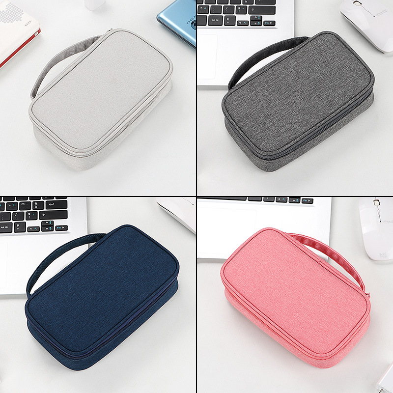Multi-functional mobile phone digital accessory storage bag, mobile phone bag, USB flash drive, power bank, mobile hard drive, data cable storage bag Item Picture