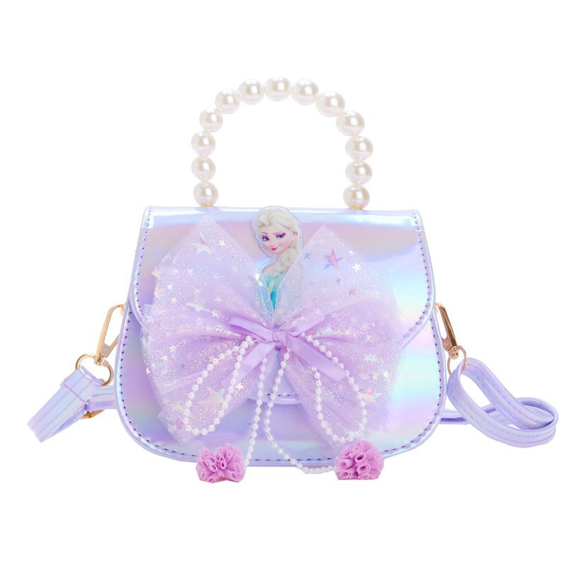 New children's bags, girls' new Elsa Princess hand-held crossbody bag, Frozen fashion flash bag batch Item Picture