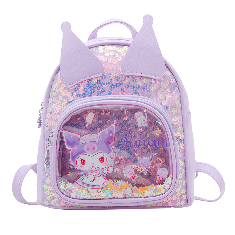 New sequined children's schoolbag, cute cartoon backpack for boys and girls in kindergartens, small and middle class backpack for export Item Picture