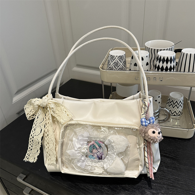Korean Spring Girl Bag 2025 New Style, trendy and versatile, large-capacity single-shoulder tote bag, fashionable and casual crossbody bag full figure