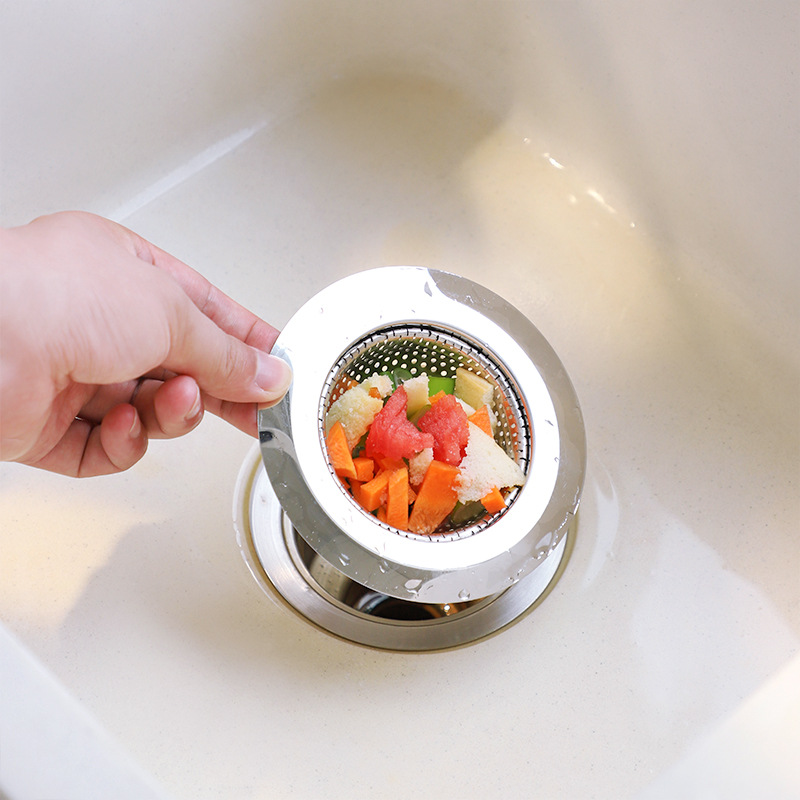 Sewer kitchen wonder, sink, garbage, stainless steel filter screen, vegetable basin, sink, dish carrying cage, floor drain anti-clogging full figure