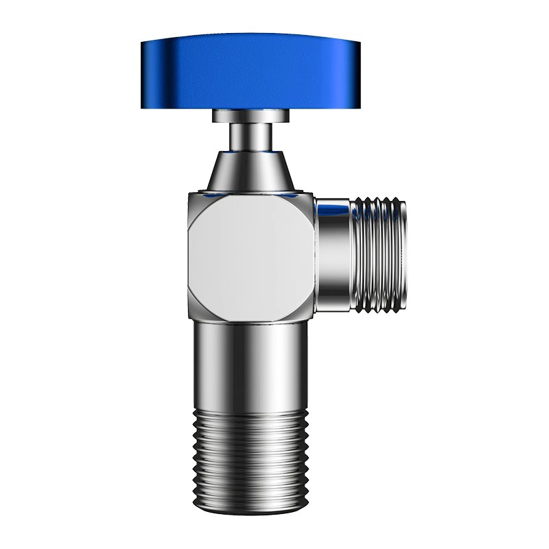 Ball core fully open large flow Angle valve, all-copper ball valve for gas water heaters with hot and cold water, 4-minute switch Item Picture