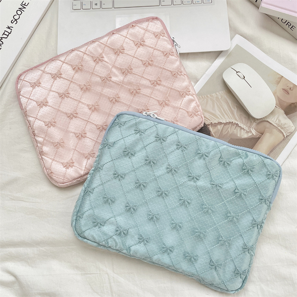 5611 Korean ins Lace Bow Tablet Bag 11/13/15-inch notebook Inner liner bag Storage bag Application Scenario
