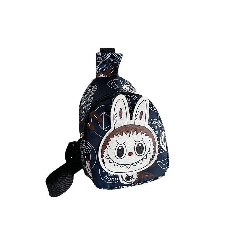 New children's chest bag, Bubble Mat cute cartoon coin purse, stylish nylon single-shoulder crossbody bag for both boys and girls Item Picture