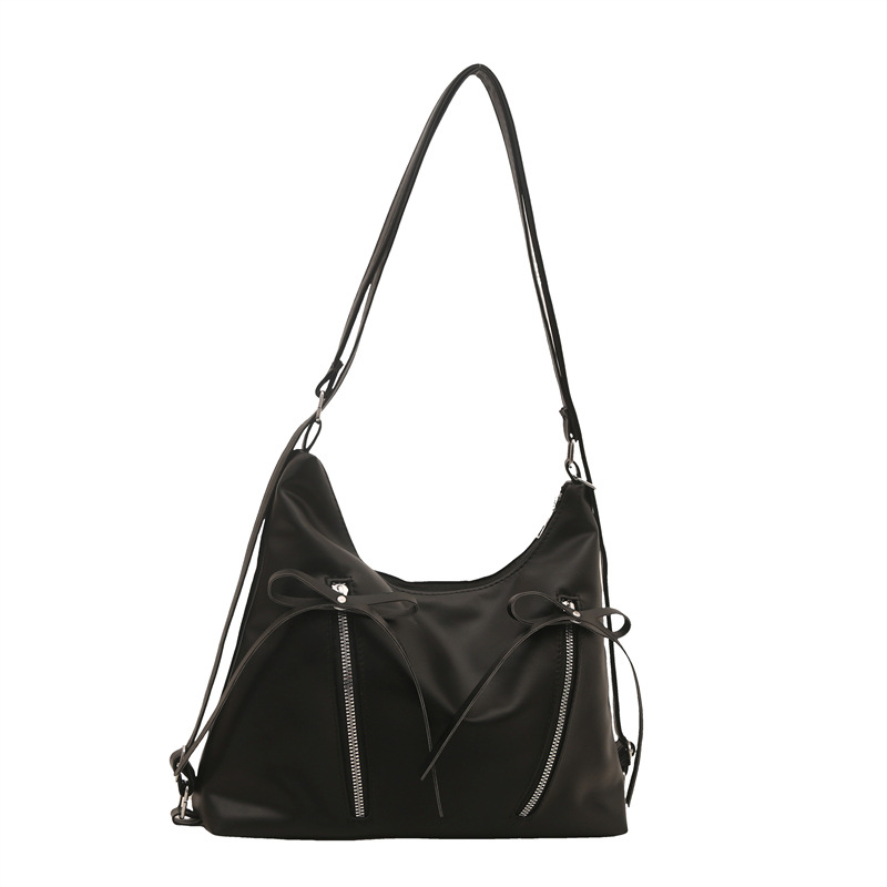 Bow-shaped large-capacity underarm bag for women, new trendy and fashionable tote bag, high-end shoulder bag, backpack dual-purpose bag Item Picture