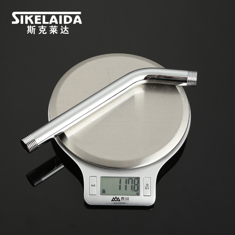 Manufacturer's stainless steel wall-mounted concealed small elbow pipe shower head arm, shower rod length 15/24cm bathroom accessories Application Scenario