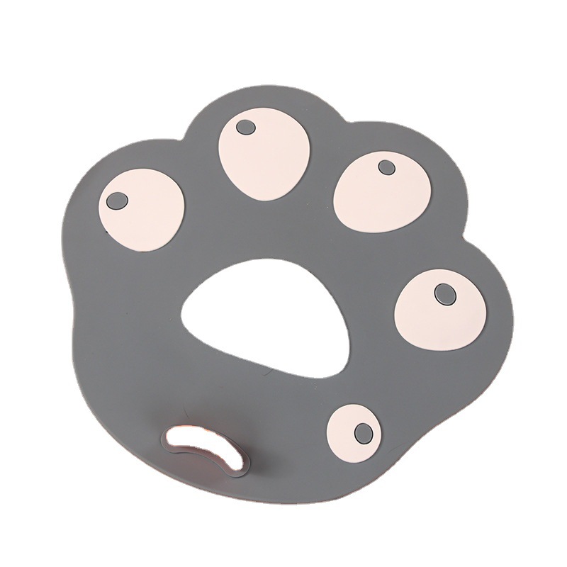 Cat paw floor drain cover, sewer anti-clogging and anti-odor device, floor drain pad with handle to prevent dirty hands, silicone washbasin water stop pad Item Picture