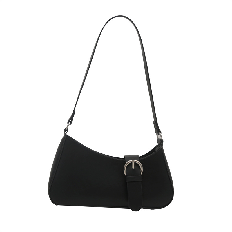 The 2024 new stylish and elegant design single-shoulder crossbody bag, solid-color underarm bag, simple and high-quality commuting bag Item Picture