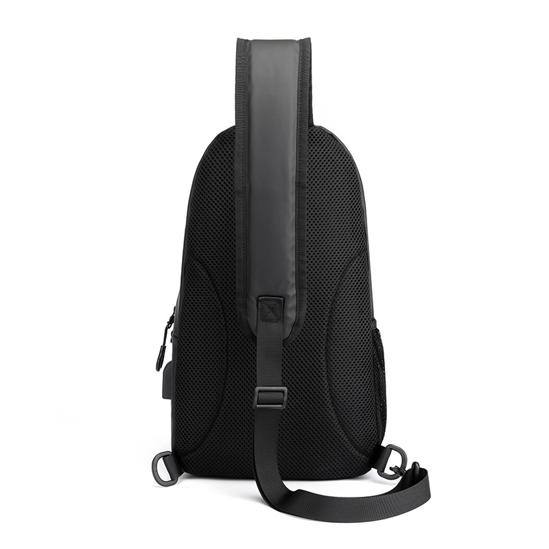 WEPOWER casual men's chest bag, travel single-shoulder crossbody bag, multi-functional trendy brand crossbody bag, messenger bag, men's bag Specification drawing