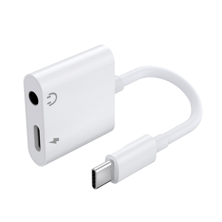 USB-C adapter type-c to 3.5mm headphone adapter is suitable for iPhone15 audio converter Specification drawing