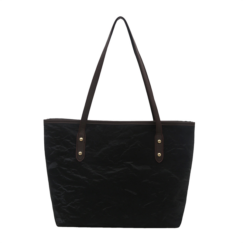 Simple commuting tote bag, large capacity, high-quality single-shoulder handbag, high appearance level, underarm bag, versatile tote bag Item Picture