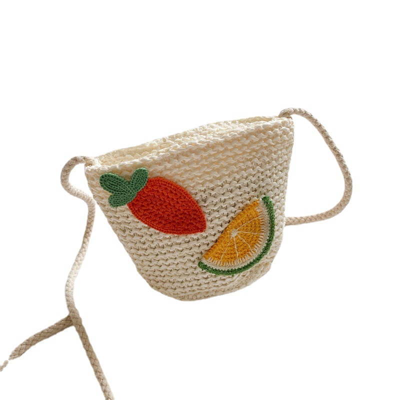 New Daisy crossbody bag for foreign trade, sweet and ladylike style, vegetable basket for little girls, hand-woven bag, cute little bag Item Picture