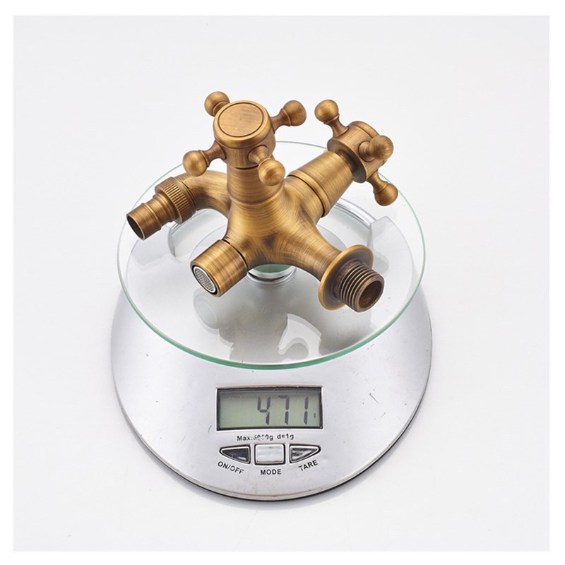 Wholesale of all-copper antique washing machine faucets, single-cooling mops, sink faucets, and retro wall-mounted faucets from the manufacturer Item Picture