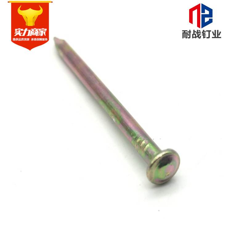 The manufacturer sells straight-grain galvanized cement nails, special steel nails, special nails, shot nails, cement wall decoration and air conditioning installation Specification drawing