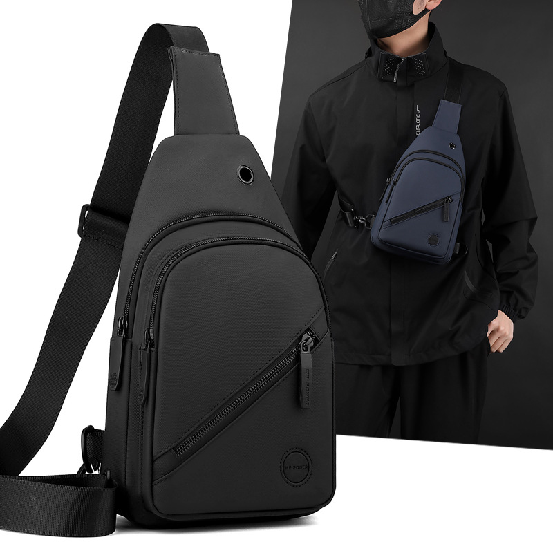 WEPOWER's new versatile men's small shoulder bag is a simple, fashionable and trendy single-shoulder bag for daily commuting full figure