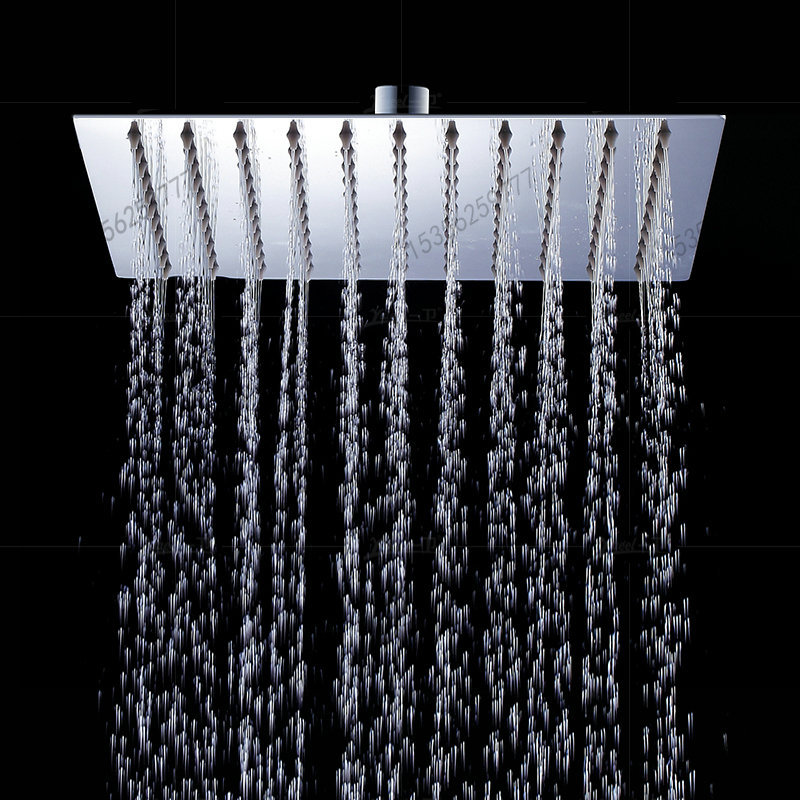 304 stainless steel shower top, shower head, pressurized shower head 4/6/8/10/12 inch, cross-border Amazon Application Scenario