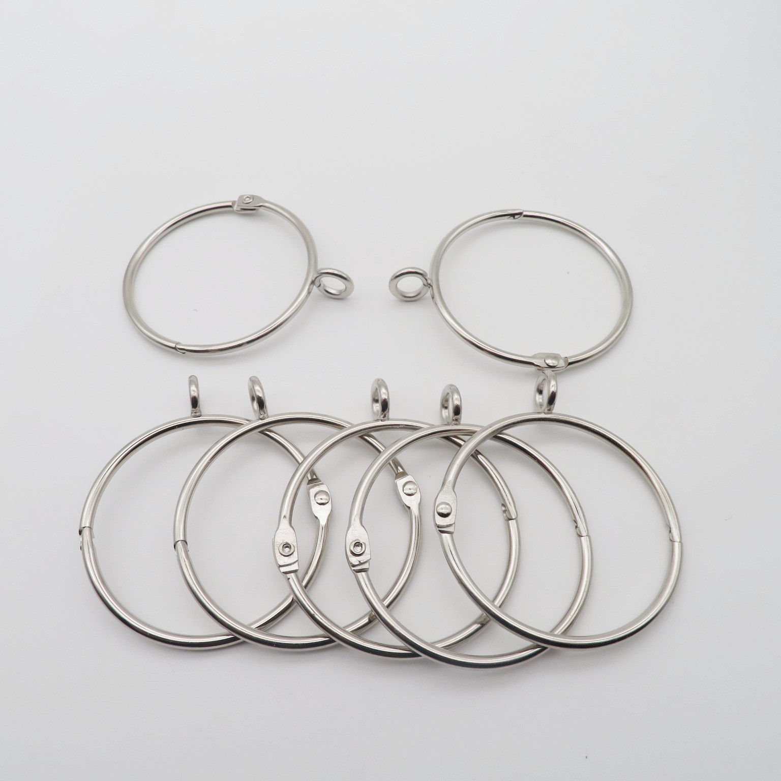 In stock: Open curtain ring, Roman ring, Roman ring, open curtain hanging ring, live opening pull ring, curtain buckle Item Picture