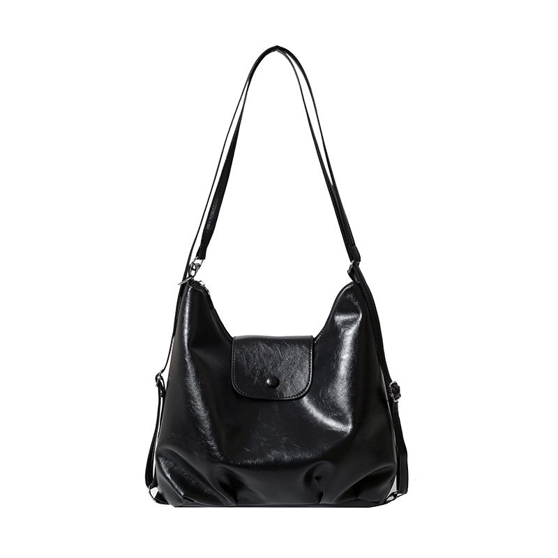 A niche tote bag for women, 2024 new Korean retro school style backpack, large-capacity single-shoulder crossbody bag Item Picture