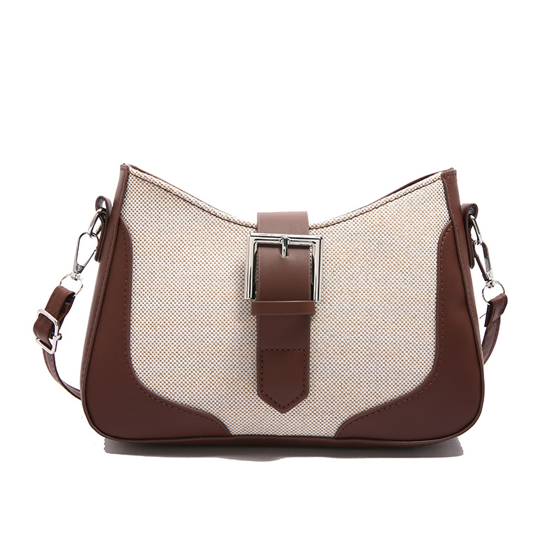 This year, color-blocking and patchwork small bags are popular. They are the new fashion and versatile crossbody bags for women in 2025, as well as single-shoulder and underarm bags for commuting Item Picture