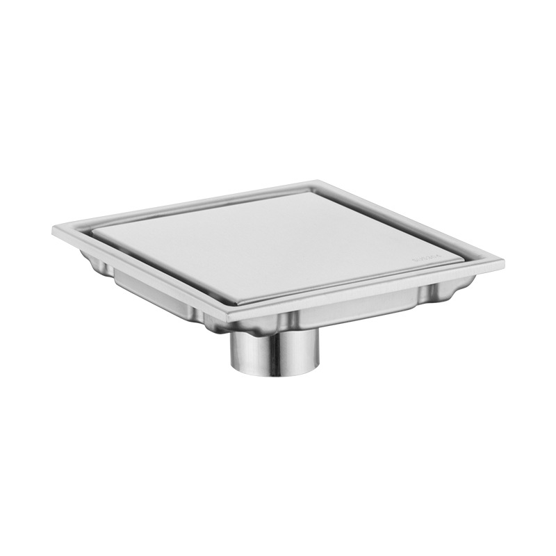 Cross-border anti-odor invisible floor drain, 304 stainless steel, black floor drain, bathroom, golden hidden floor drain Item Picture