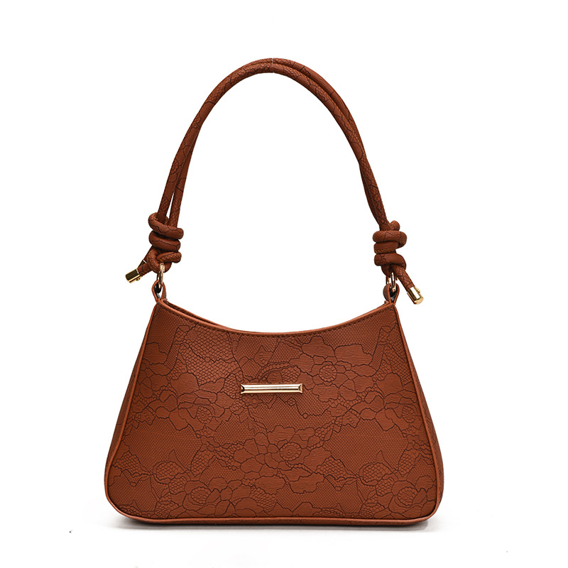 High-end single-shoulder underarm bag for women, 2024 new style simple and fashionable baguette bag, retro and versatile, popular cross-border women's bag Item Picture