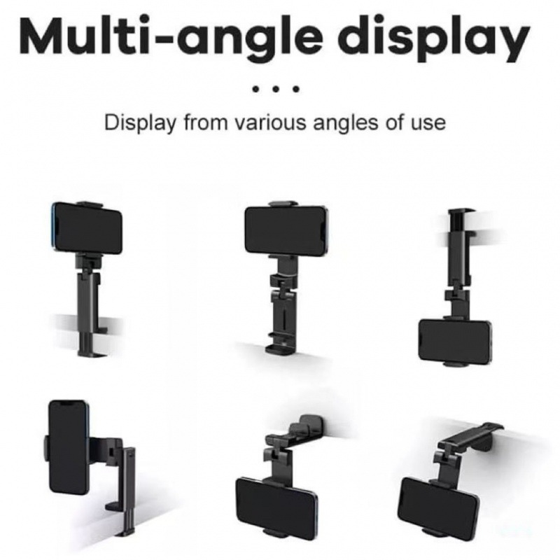 Travel lazy person's mobile phone stand, desktop rotation, live streaming, TV series watching, high-speed rail, airplane, train mobile phone multi-functional support stand Application Scenario