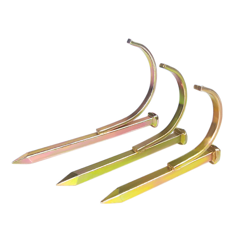 Direct sales from the manufacturer of water pipe hook nails. Hardened color-coated pipe clips, water pipe fixing hook nails, pipe clamps, hook nails, 4 inches, 6 inches, 1 inch Item Picture