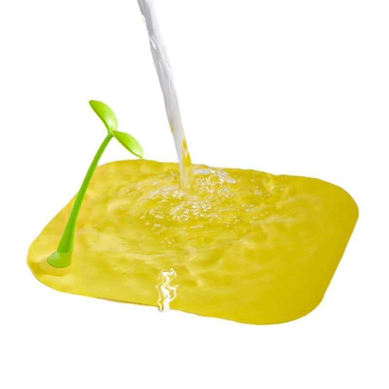 Cute bean sprout shaped floor drain, toilet floor drain, anti-insect and anti-odor cover, silicone anti-insect and anti-cross-odor floor drain cover, a magic tool Item Picture