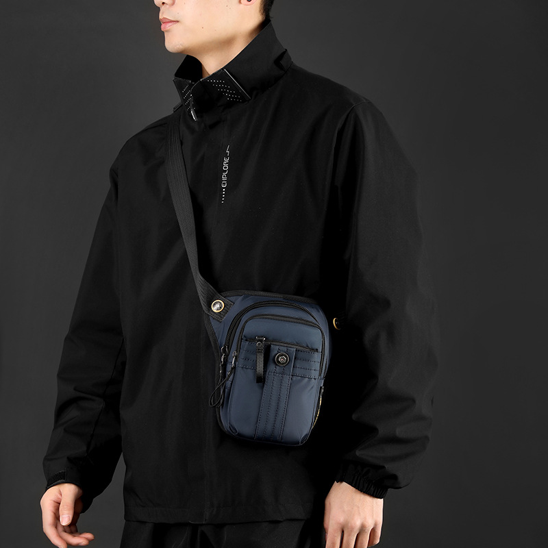 WEPOEWR's new commuter travel chest bag, outdoor cycling men's leg-binding bag, and convenient tactical waist bag for sports details Picture