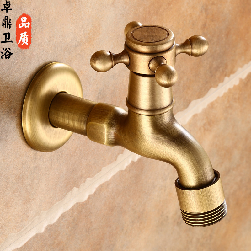 European-style outdoor antique faucet, anti-freezing all-copper quick-boiling faucet, mop sink faucet, washing machine faucet Angle valve Application Scenario