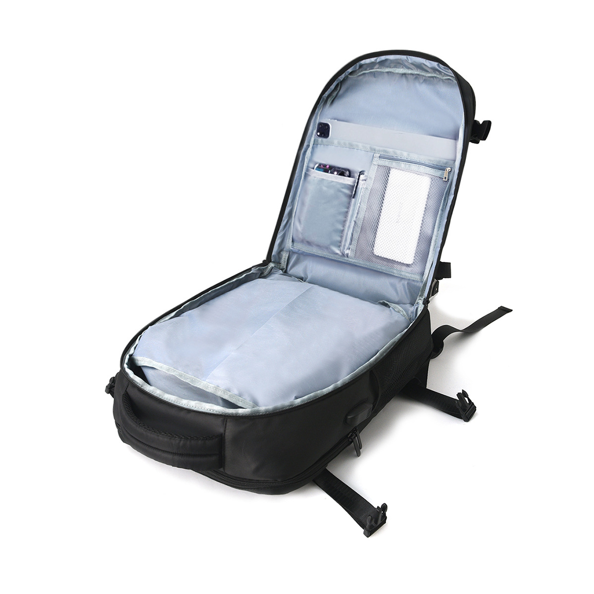Cross-border men's and women's backpacks, large-capacity, multi-functional, dry and wet classified, waterproof and high-end mommy backpack for business trips and travels details Picture
