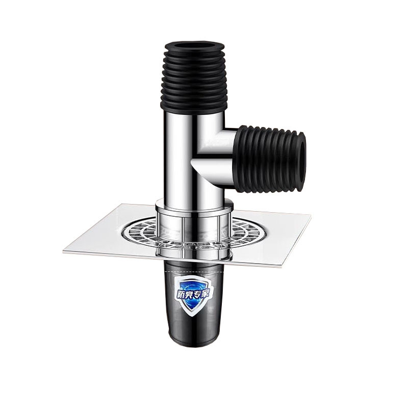Three-way joint for washing machine drain, floor drain, drainage pipe, anti-odor return, balcony and bathroom, anti-overflow and water diversion device in one Item Picture