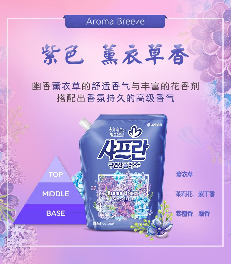 批发包邮！ VISAGE BEAUTE家用清洁剂穿戴甲 舒福蓝LG衣服柔顺剂详情9