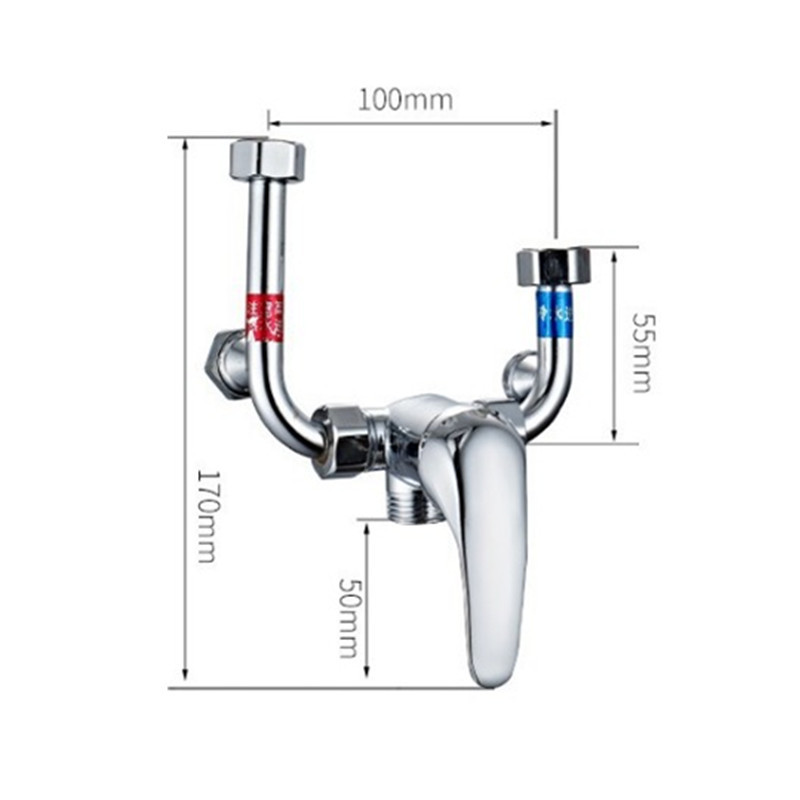 Wholesale U-shaped all-copper body exposed cold and hot shower switch bathroom mixing valve factory free shipping Application Scenario